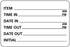 Medical Labels - Item Log Label, 3" x 2"