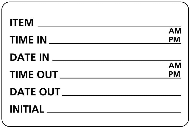 Medical Labels - Item Log Label, 3" x 2"