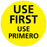 Medical Labels - Fluorescent Yellow Inventory Rotation Label, 2" x 2"