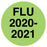 Medical Labels - FLU 2020/2021, Laminated Labels, 1/2" x 1/2"
