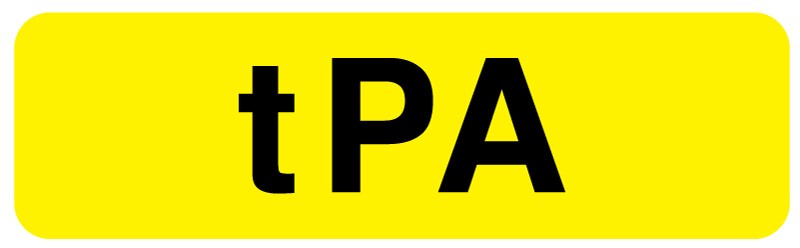 Medical Labels - TPA, 3" x 7/8"