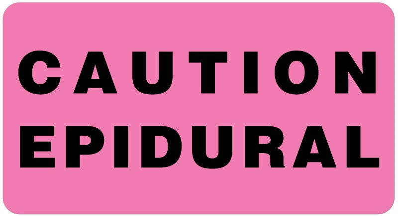Medical Labels - Warning Label, 3" x 1-5/8"