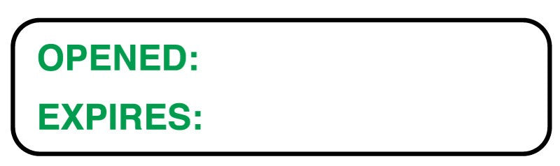 Medical Labels - Quality Control Label, 1-1/4" x 5/16"