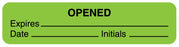 Medical Labels - Fluorescent Green Expiration Label, 1-5/8" x 3/8"