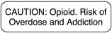 Medical Labels - OPIOID ADDICTION, Medication Communication Label, 2-1/4" x 5/8"
