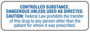 Medical Labels - Warning Label, 1-1/2" x 1/2"