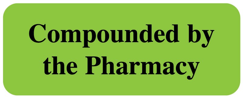 Medical Labels - COMPOUNDED IN PHARMACY, 2-1/4" x 7/8"