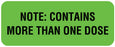 Medical Labels - Dosage Related Label, 2-1/4" x 7/8"