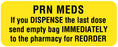 Medical Labels - Drug Renewal and Stop Order Label, 2-1/4" x 7/8"