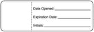 Medical Labels - Date Opened Flag, 3" x 1"