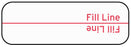 Medical Labels - Dose Fill Line Label, 1-1/2" x 1/2"