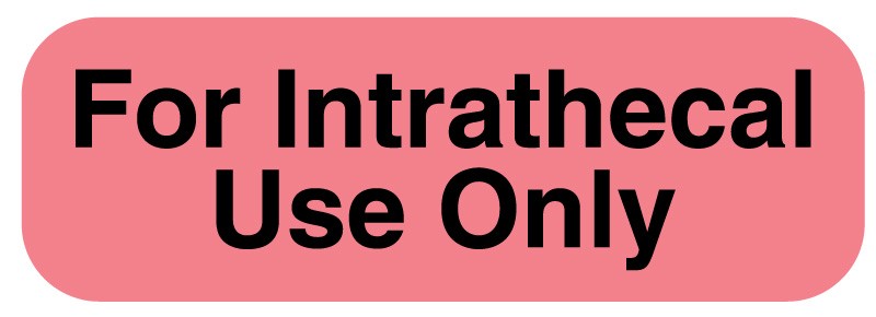 Medical Labels - FOR INTRATHECAL USE, 1-1/2" x 1/2"