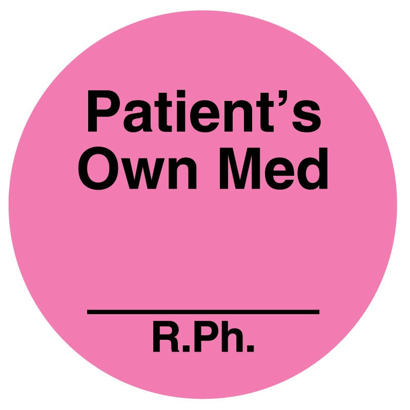 Medical Labels - PATIENTS OWN MED, 3/4" DA