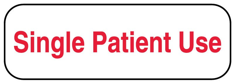 Medical Labels - SINGLE PATIENT USE, 1-1/2" x 1/2"