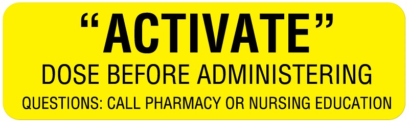 Medical Labels - Dosage Related Labels, 3" x 7/8"