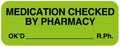 Medical Labels - Miscellaneous Communication Label, 2" x 3/4"