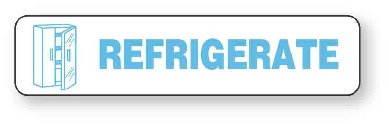 Medical Labels - Temperature Related Label, 1-5/8" x 3/8"