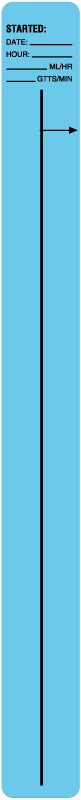 Medical Labels - IV Drop Meter Label, 15/16" x 9"