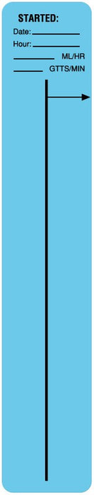 Medical Labels - IV Drop Meter Label, 1" x 5-1/2"