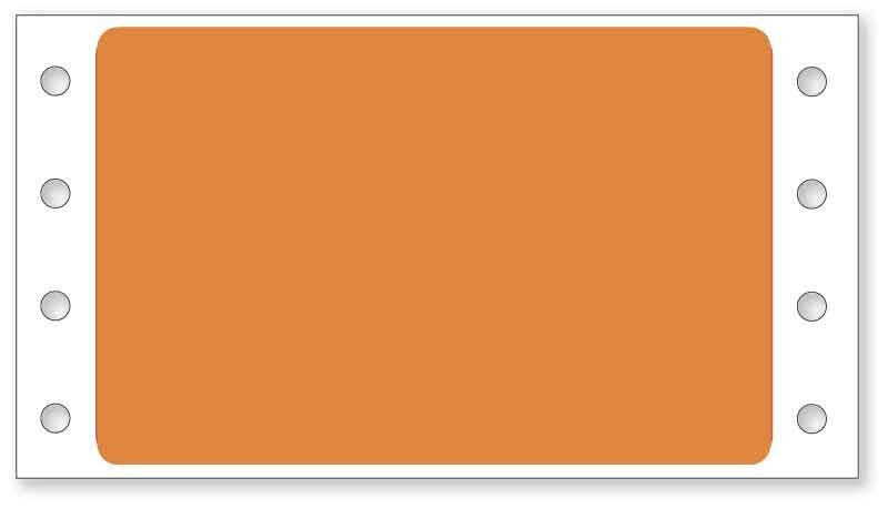 Medical Labels - EDP Pinfeed Label, 4" x 2-7/16"