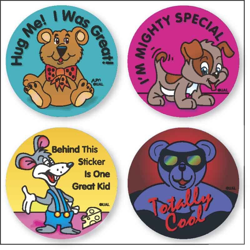 Medical Labels - ASSORTED, Kids' Sticker, 1-1/4" x 1-1/4"