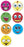Medical Labels - SMILEY FACES, Kids' Sticker, 1" x 1"