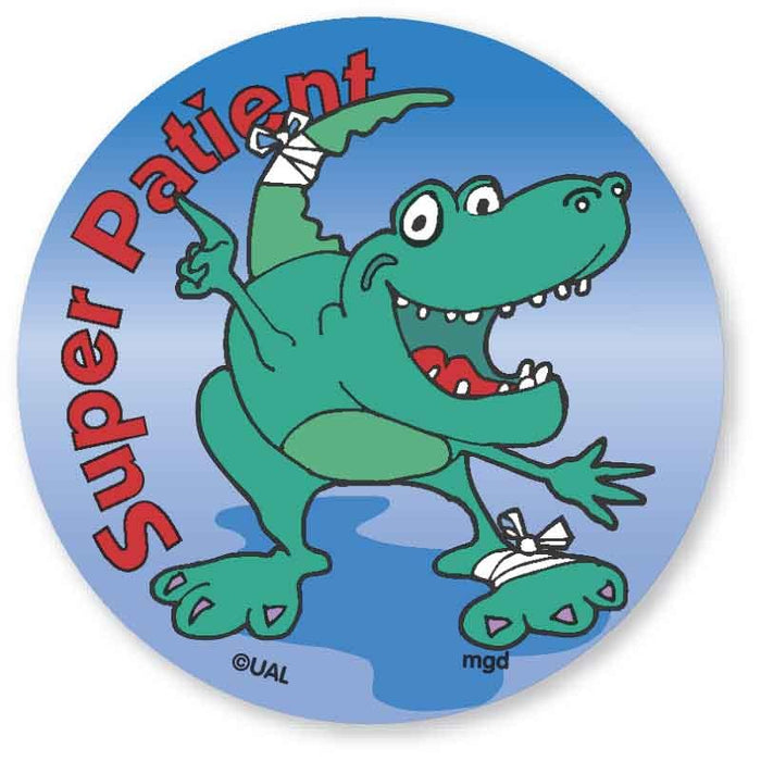 Medical Labels - SUPER PATIENT, Kids' Sticker, 2-1/2" x 2-1/2"