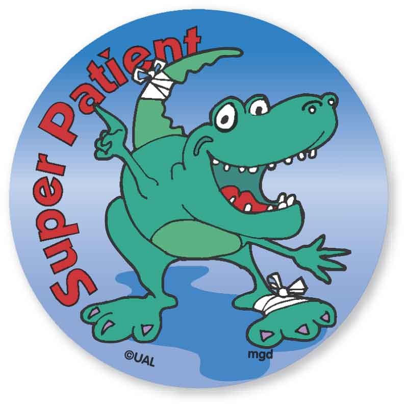 Medical Labels - SUPER PATIENT, Kids' Sticker, 2-1/2" x 2-1/2"