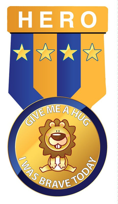 Medical Labels - GIVE Me A Hug, Kids' Sticker, 1-1/2" x 2-7/8"