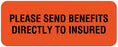 Medical Labels - Insurance Payment Label, 2-1/4" x 7/8"