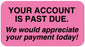 Medical Labels - Past Due Label, 1-5/8" x 7/8"