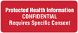 Medical Labels - HIPAA Label, 3" x 1-1/4"