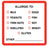 Medical Labels - Allergy Labels, 2-1/2" x 2-1/2"