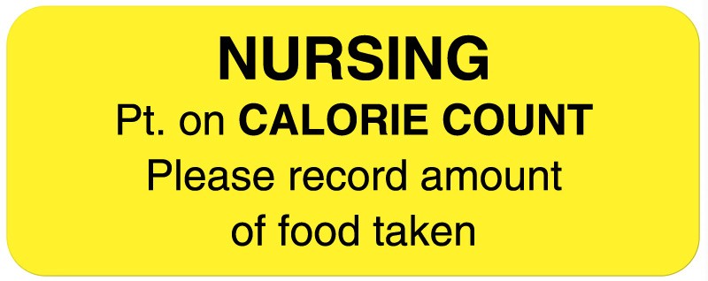 Medical Labels - Calorie Count Labels, 2-1/4" x 7/8"