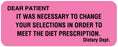 Medical Labels - Nutrition Communication Labels, 2-1/4" x 7/8"