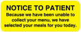 Medical Labels - Nutrition Communication Labels, 2-1/4" x 7/8"