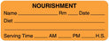 Medical Labels - Nourishment Labels, 3" x 1-1/8"
