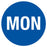 Medical Labels - Monday Inventory Label, 7/8" x 7/8"