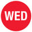 Medical Labels - Wednesday Inventory Label, 7/8" x 7/8"