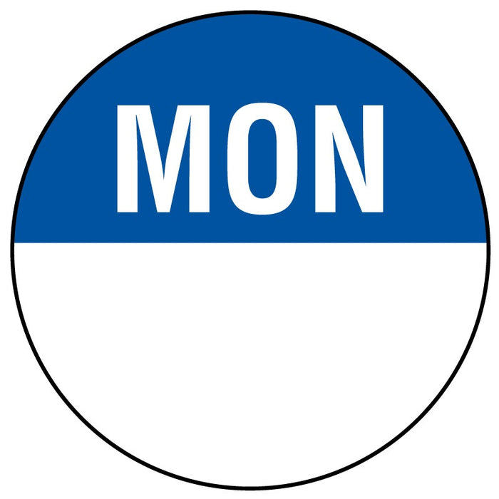 Medical Labels - Monday Inventory Label, 7/8" x 7/8"