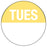 Medical Labels - Tuesday Inventory Label, 7/8" x 7/8"