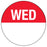 Medical Labels - Wednesday Inventory Label, 7/8" x 7/8"