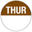 Medical Labels - Thursday Inventory Label, 7/8" x 7/8"