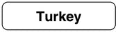 Medical Labels - TURKEY, Food Identification Labels, 1-1/4" x 5/16"