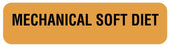 Medical Labels - MECHANICAL SOFT DIET, Nutrition Communication Labels, 1-1/4" x 5/16"