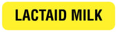 Medical Labels - LACTAID MILK, Nutrition Communication Labels, 1-1/4" x 5/16"