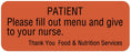 Medical Labels - Communication To Patient Labels, 2-1/4" x 7/8"