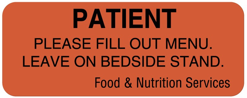 Medical Labels - Communication To Patient Labels, 2-1/4" x 7/8"