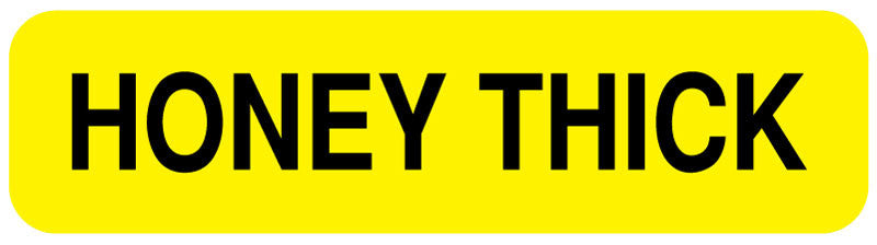 Medical Labels - HONEY THICK, Nutrition Communication Labels, 1-1/4" x 5/16"