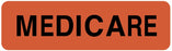 Medical Labels - Medicare Insurance Label, 3" x 7/8"